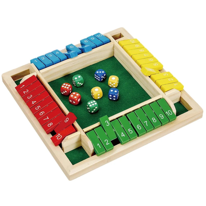 Classic Wooden Shut The Box Dice Game