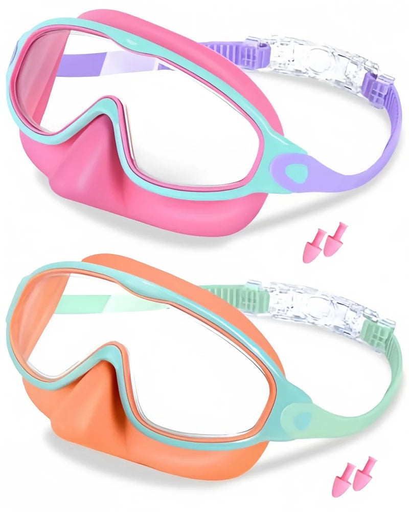 Kids' Anti-Fog Swim Goggles with Nose Cover