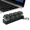 Tactile Fidget Keyboard Keychain