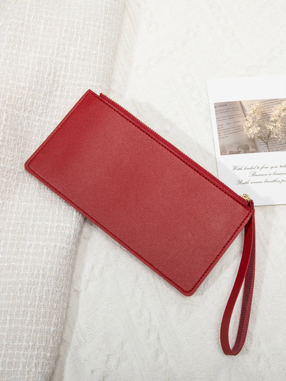 Slim PU Leather Card Holder Wallet