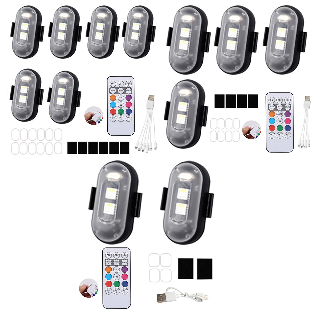 Wireless LED Strobe Lights with Remote Control