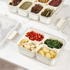 4-Compartment Snack Box with Lid