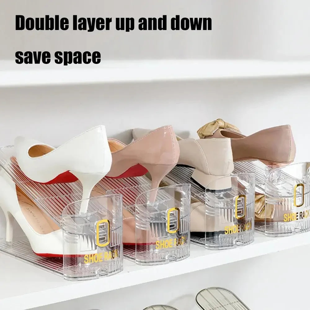 Adjustable Foldable Shoe Organizer Rack