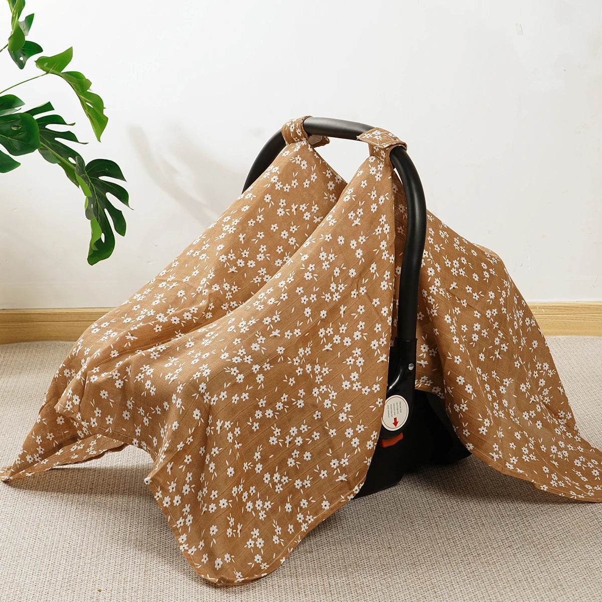Breathable Baby Car Seat Cover & Sunshade Canopy