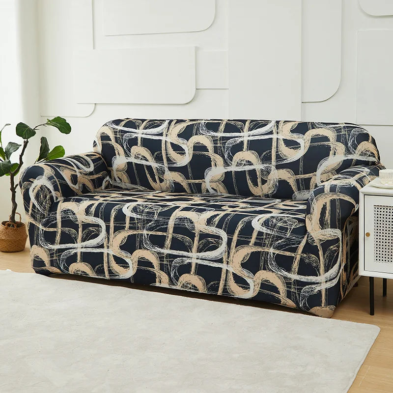 Stretch Sofa Cover with Non-Slip Backing