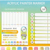 Acrylic painter marker set with 9 colors and 720 degree tips for art and DIY