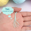 100% Organic Cotton Yarn for Knitting and Crocheting (2-Pack)