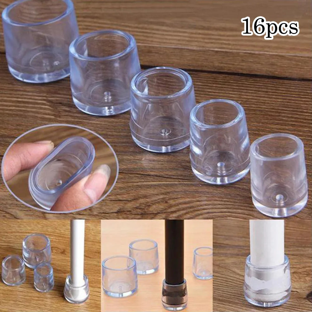 Furniture Leg Floor Protectors with Anti-Noise PVC Caps