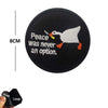 Funny Cat Face PVC Morale Patch with Hook-and-Loop Backing