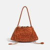 Handwoven Hobo Shoulder Bag with Large Inner Pocket