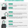 Resettable 4-Digit Combination Padlock