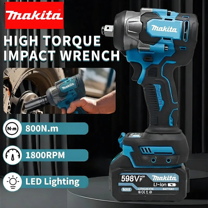 Cordless Brushless Impact Wrench - 800Nm High Torque