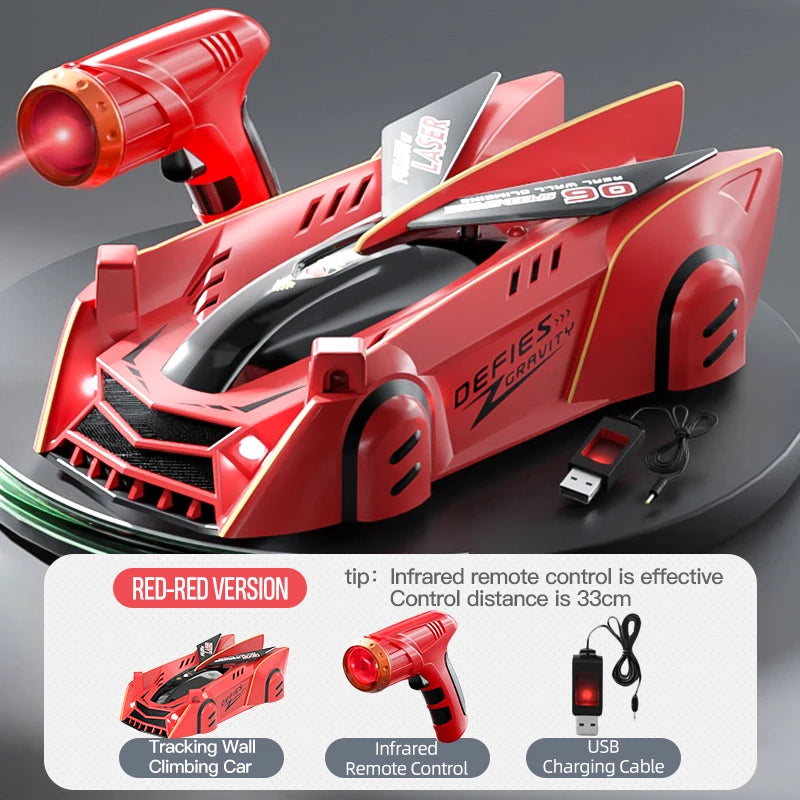 Infrared Remote Control Wall-Climbing Car – Four-Wheel Drive Toy for Kids