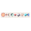 A wooden solar system puzzle showing the planets in order from Sun to Neptune.