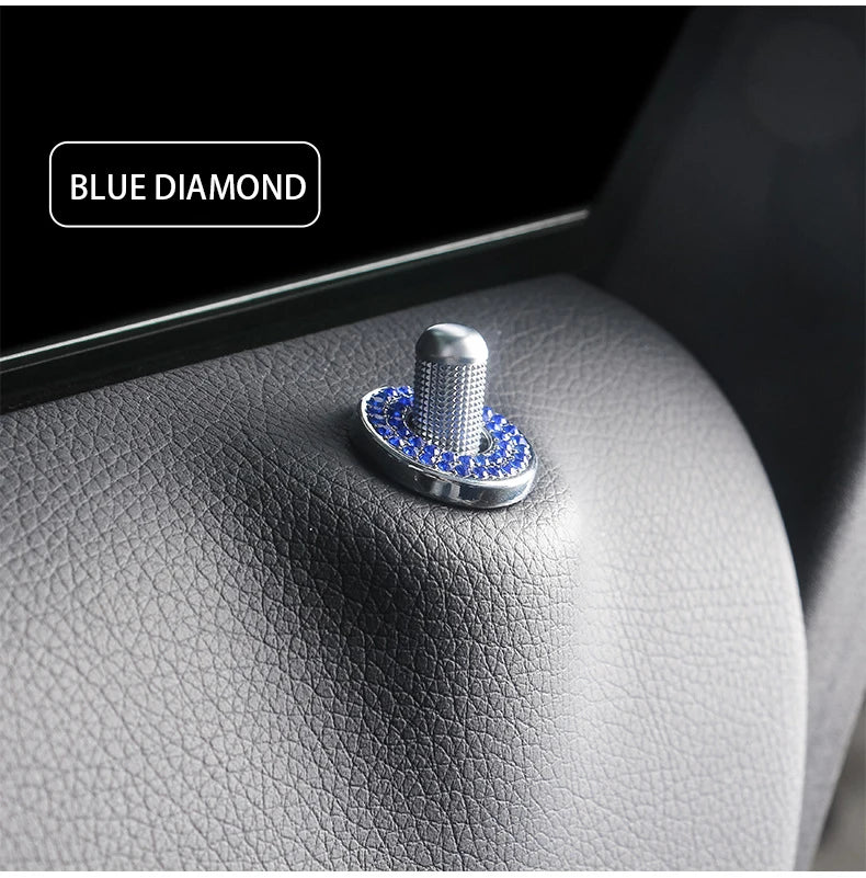 Crystal Car Door Lock Pin Covers for Mercedes-Benz