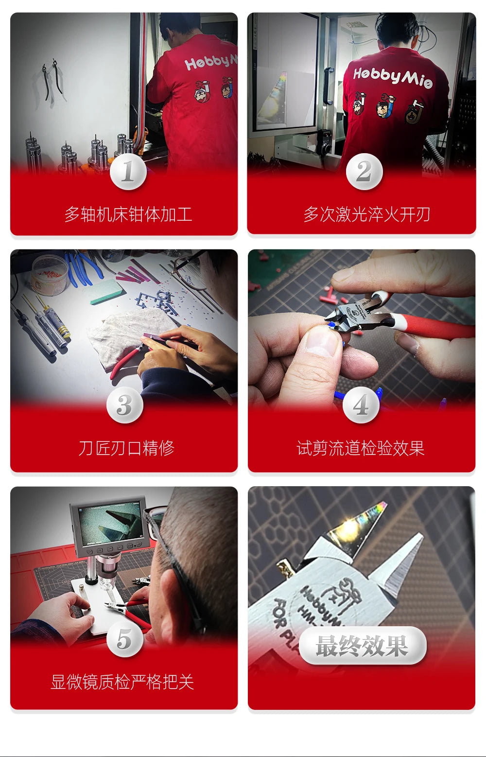 Precision Ultra-Thin Blade Nipper for Model Building