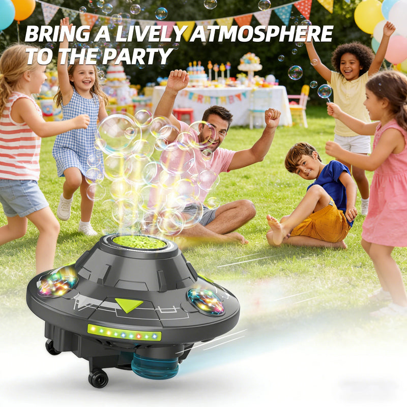 Automatic UFO Bubble Machine with LED Lights