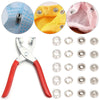 Iron Snap Buttons for DIY Sewing (Set of 50)
