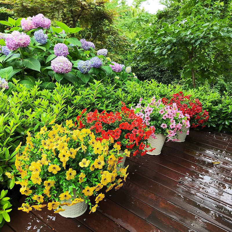 UV-Resistant Faux Orchid Branches for Indoor & Outdoor Decor