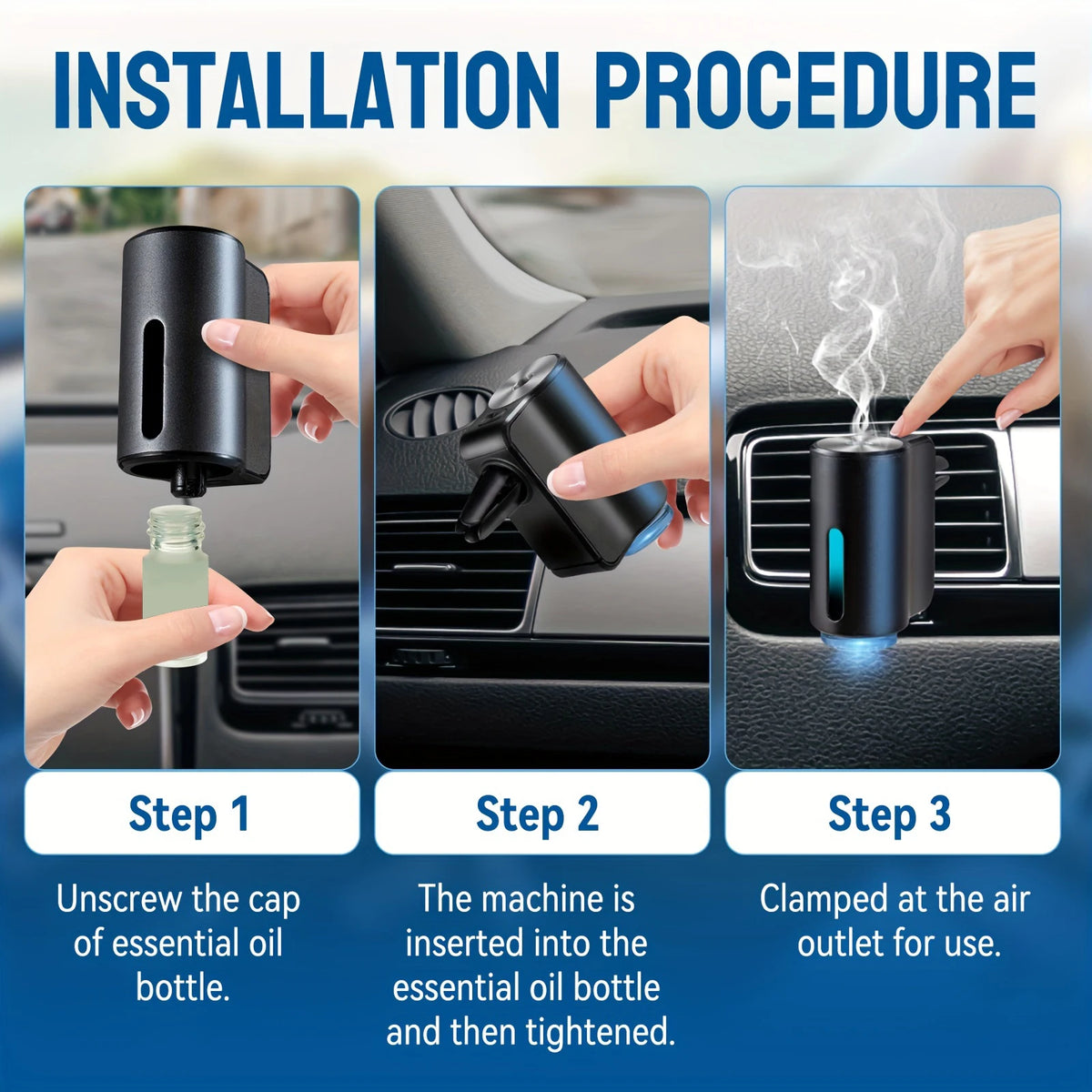 Parfum et Humidificateur pour Voiture