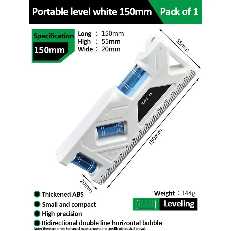 Magnetic Pocket Level Gauge with 3-Axis Precision
