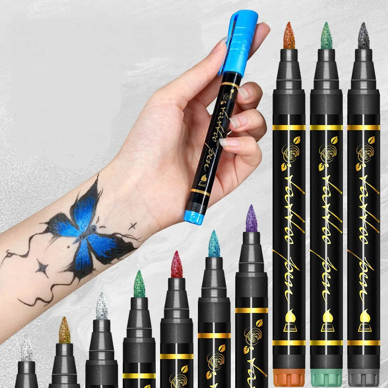 10-Piece Non-Toxic Face Paint Marker Set for Kids & Adults