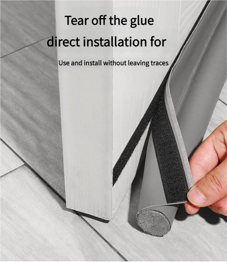 Under-Door Draft Stopper with Adjustable Seal Strip