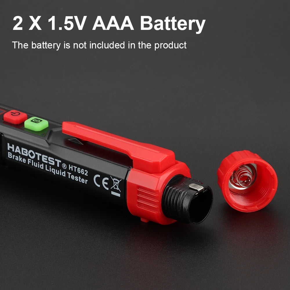 Digital Brake Fluid Tester with Backlit Display