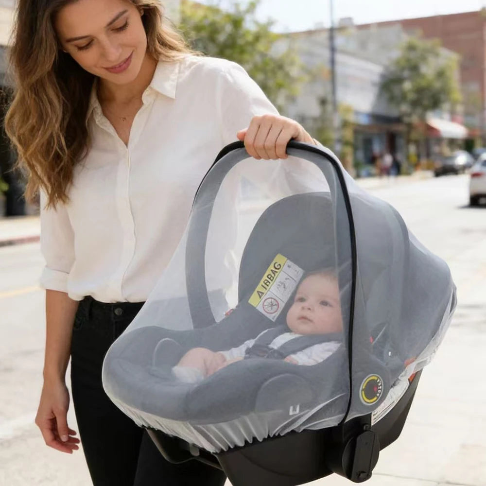 Universal Baby Stroller Mosquito Net with Elastic Edge