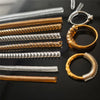 Invisible Ring Size Reducer with Spiral Spring Tightener