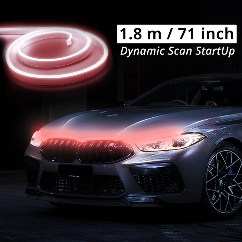 Dynamic LED Hood Light Strip with Startup Effect