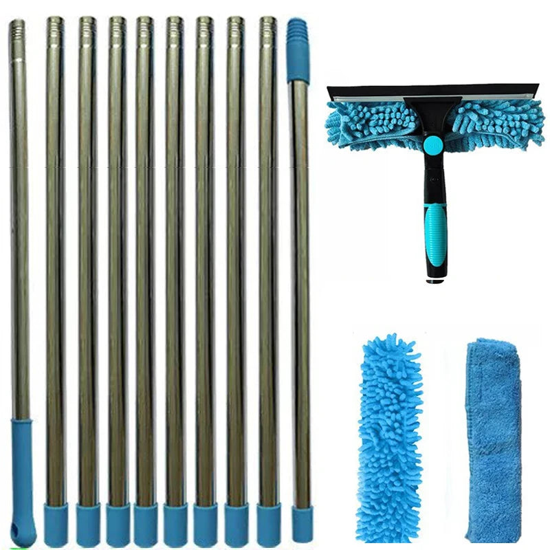 Extendable Double-Sided Window Cleaning Kit