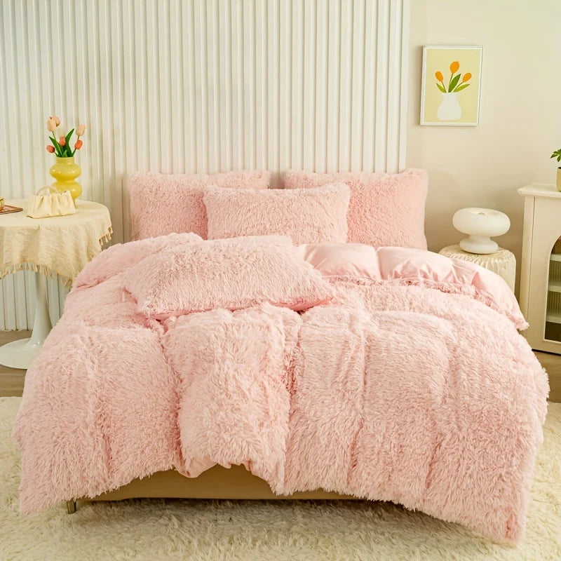 Plush 3-Piece Duvet Cover Set – Ultra-Soft Cozy Bedding