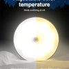 Adjustable color temperature LED light showing white and warm light modes