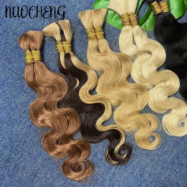 Blonde Body Wave Human Braiding Hair
