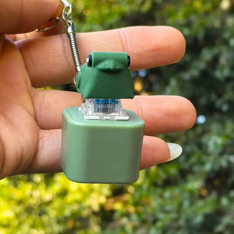 مفتاح تشابك ضفدع تفاعلي (Fidget Frog Keychain)