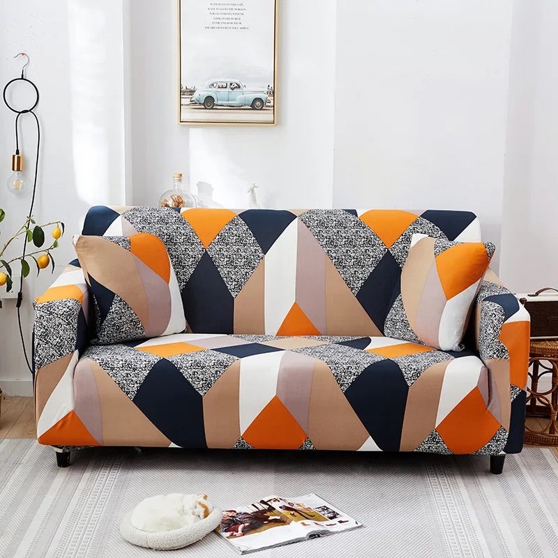 Stretch Sofa Cover with Non-Slip Backing