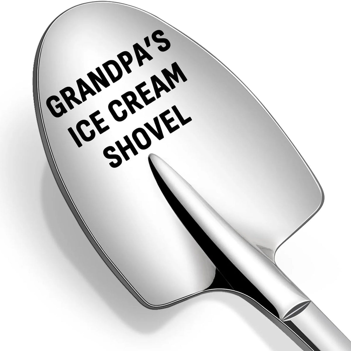 Cuillère à glace en acier inoxydable gravée - Cadeau