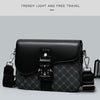 Men's Jacquard Crossbody Bag with Waterproof Finish