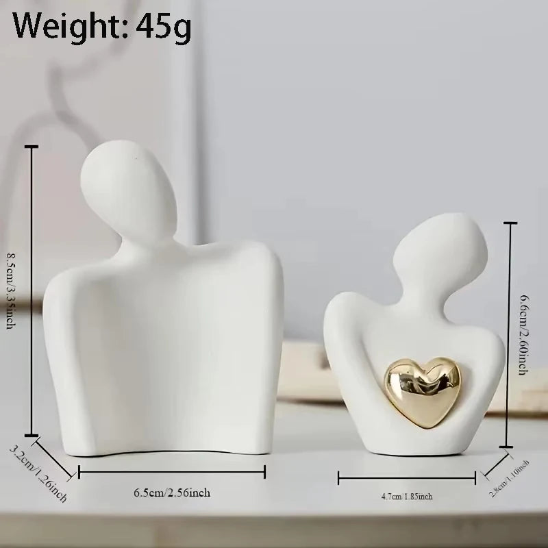 Romantic Embrace Couple Statue