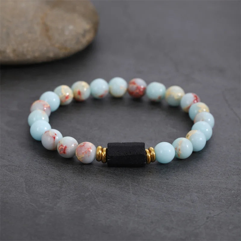 Pulsera de Turmalina Negra en Bruto