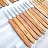 Bamboo Handle Crochet Hook Set with Ergonomic Grip