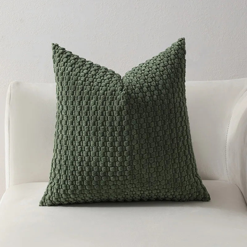 Modern Corduroy Cushion Covers with Hidden Zipper