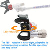 Airless Paint Spray Gun Shut-Off Valve with Swivel Joint Extension