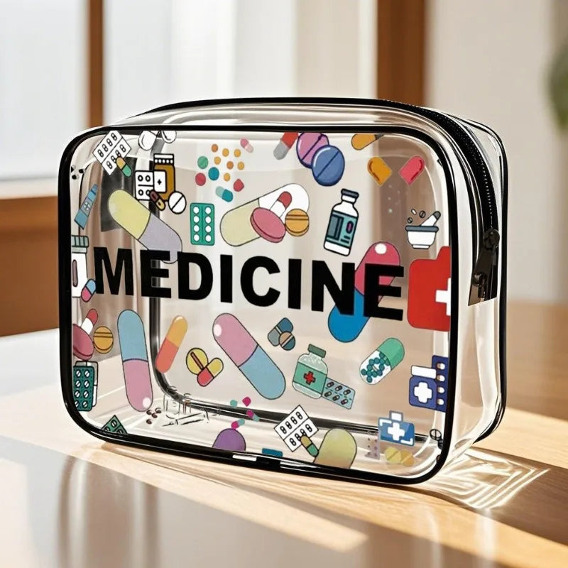 Transparent Travel Makeup Bag with Large Capacity Organizer