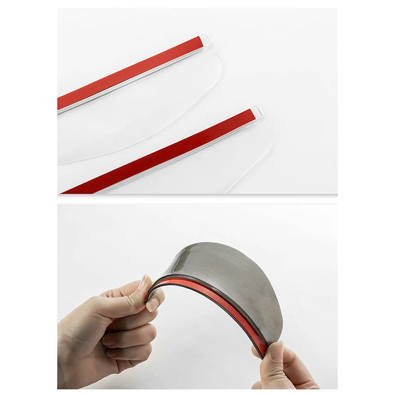 Carbon Fiber Style Car Mirror Rain Guards (Pair)
