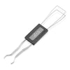 Anti-static keycap puller tool with a metal wire and a black plastic grip