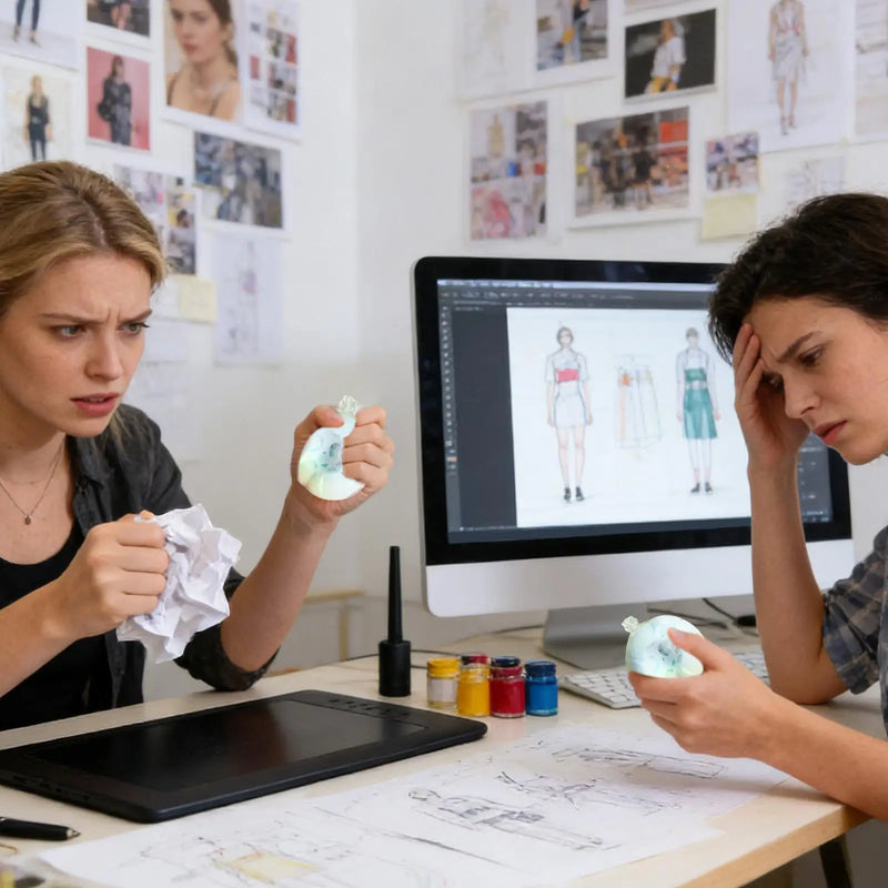 Slow-Rebound Stressball mit knackigem Quetschgeräusch