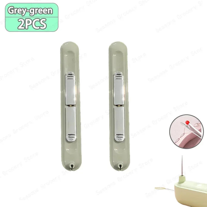 Grey-green 2PCS needle threader and seam ripper tools