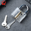 Transparent Practice Padlock with Keys - Cutaway Lock Picking Training Tool